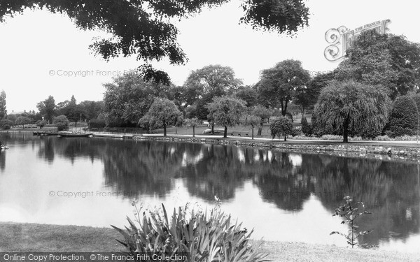 Photo of Longton, The Lake In The Park 1940