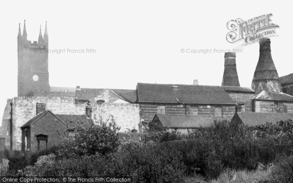 Photo of Longton, the Pottery Kilns 1955