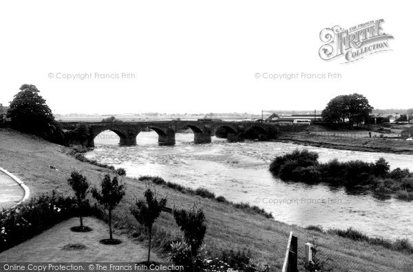 Photo of Longtown, The Bridge, River Esk c.1955