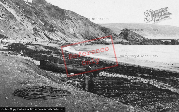 Photo of Looe, A Fisherman 1888