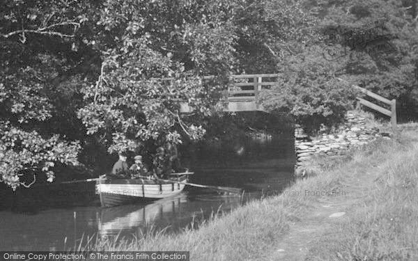 Photo of Looe, A Rowing Boat At Newbridge 1906