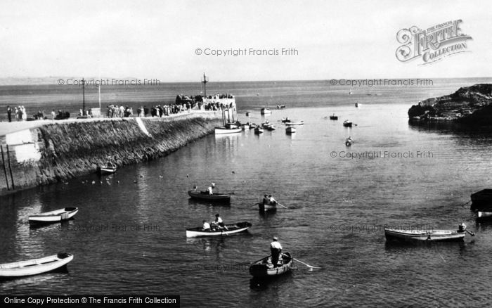 Photo of Looe, Banjo Pier And Harbour Entrance c.1935
