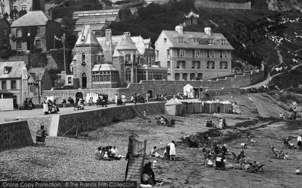 Photo of Looe, Boscarn Hotel From The Sands 1927