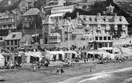 Boscarn Hotel From The Sands 1935, Looe