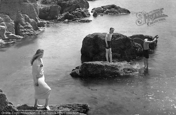 Photo of Looe, Children  Diving 1920