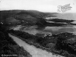 Cliff Path To Downderry 1924, Looe