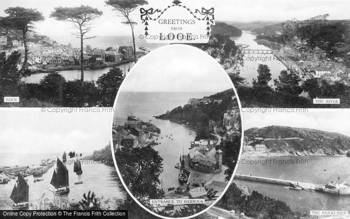 Photo of Looe, Composite c.1920