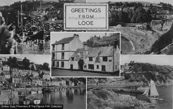 Photo of Looe, Composite c.1955