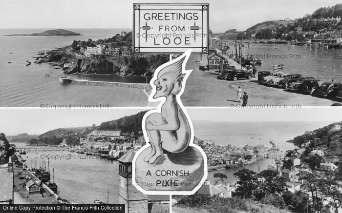 Photo of Looe, Composite c.1955