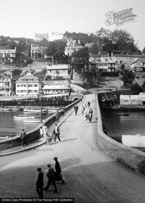 Photo of Looe, Crossing The Bridge 1924