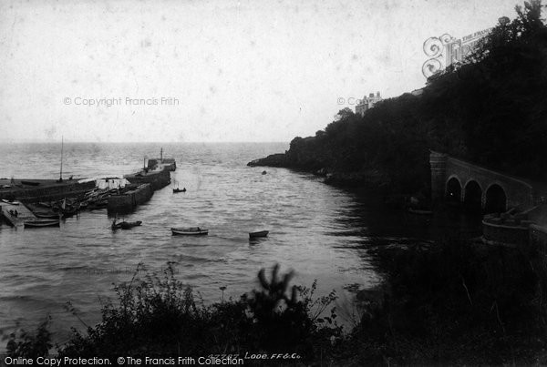 Photo of Looe, Entrance To Harbour 1901