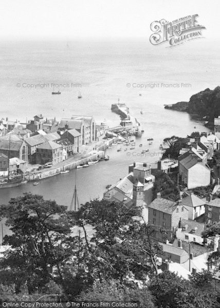 Photo of Looe, Harbour From The Downs 1927