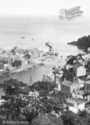 Harbour From The Downs 1927, Looe