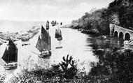 Luggers Leaving The Harbour c.1890, Looe
