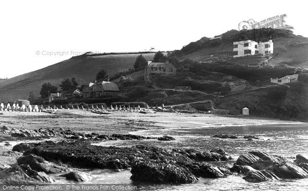 Photo of Looe, Millendreath Beach c.1955