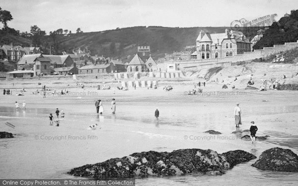 Photo of Looe, People On The Beach 1920