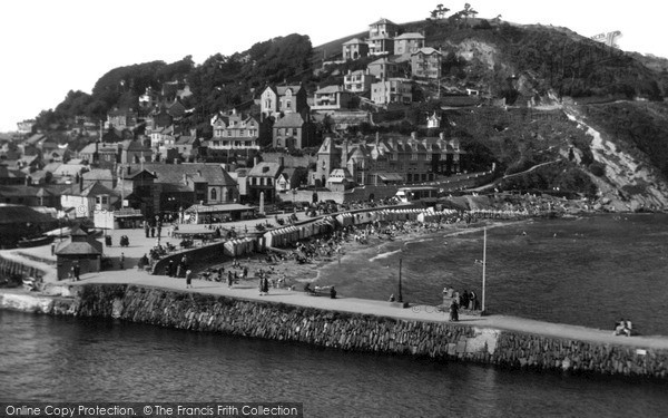 Photo of Looe, Pier And Beach c.1955