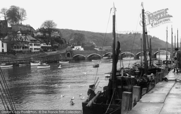 Photo of Looe, Quay And Bridge c.1955