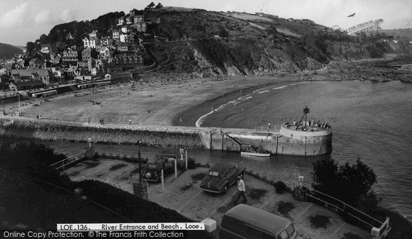 Photo of Looe, River Entrance And Beach c.1960