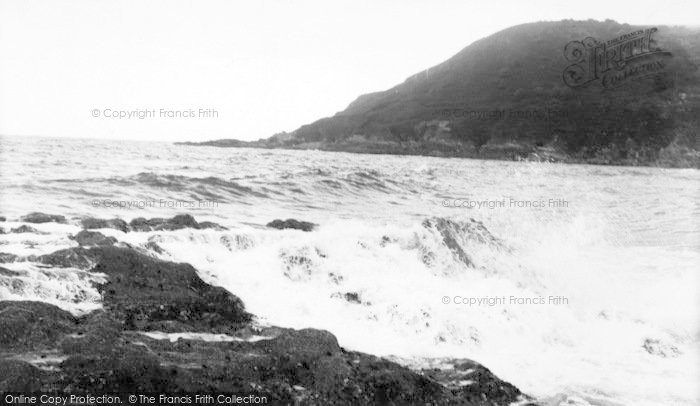 Photo of Looe, Rough Sea c.1960