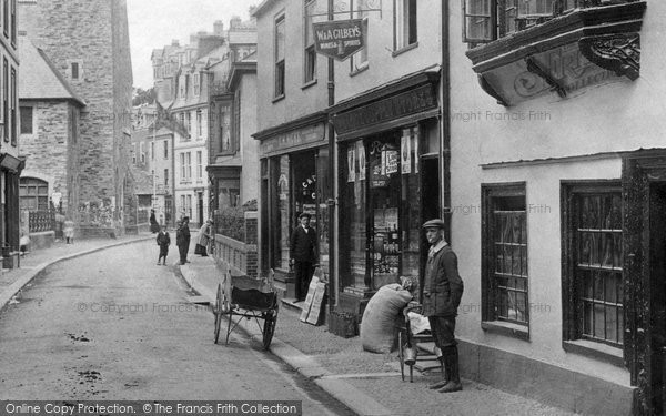 Photo of Looe, Shops In Fore Street 1906