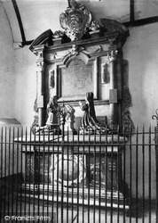St Martin's Church Interior, Langdon Monument 1888, Looe