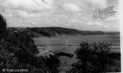 The Coast From Cliff Walk c.1960, Looe