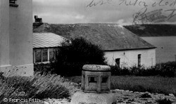 The Font From The Old Chapel c.1965, Looe