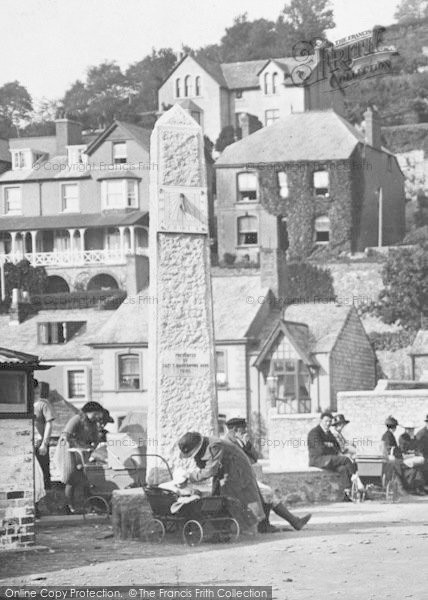 Photo of Looe, The Front, Sundial 1922