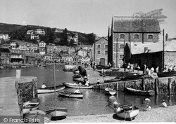 The Harbour East Side c.1955, Looe
