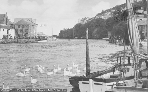 Photo of Looe, The Swans In The Harbour c.1960