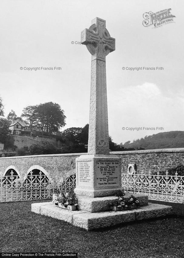 Looe, the War Memorial 1922