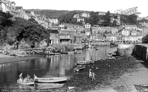 Photo of Looe, The West Bank c.1955