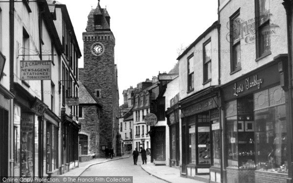 Photo of Looe, Town Clock, Fore Street c.1955