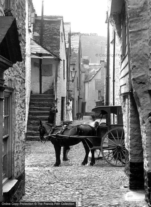 Photo of Looe, View Down An Old Street 1912