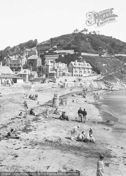 Photo of Looe, Visitors On The Beach 1927