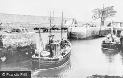 Trawlers Leaving The Harbour c.1939, Lossiemouth