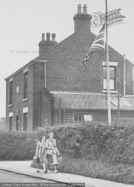 Photo of Lostock Hall, Pedestrians On Brownedge Road c.1955