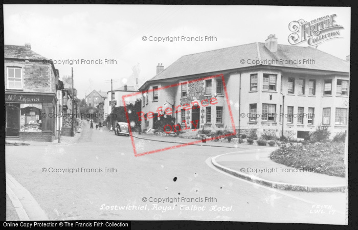 Photo of Lostwithiel, Royal Talbot Hotel c.1955