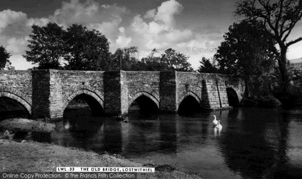 Photo of Lostwithiel, The Old Bridge c.1955