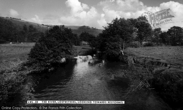 Photo of Lostwithiel, The River Fowey Looking Towards Restormel c.1955