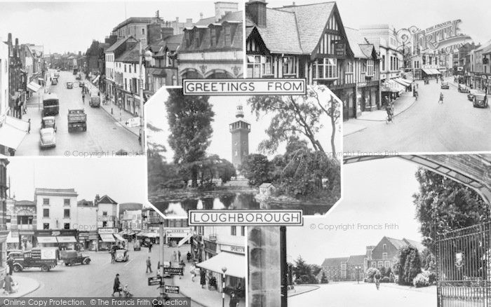 Photo of Loughborough, Composite c.1955