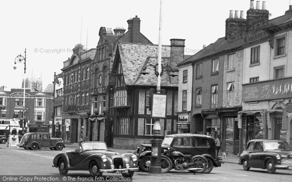 Photo of Loughborough, Market Place 1954
