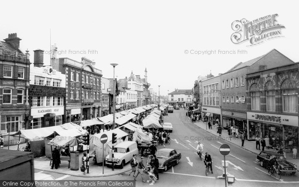 Photo of Loughborough, Market Place c.1965