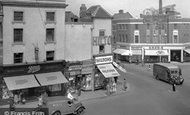 Loughborough, Market Place, Swan Street Corner c1950