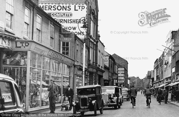 Photo of Loughborough, Market Street 1949