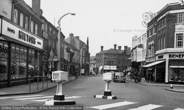 Photo of Loughborough, Market Street 1955