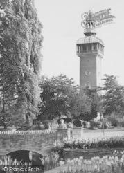 The Carillon Tower And Queen's Park c.1965, Loughborough