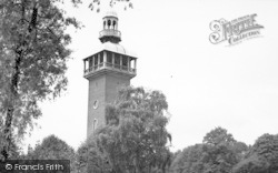 The Carillon Tower, Queen's Park c.1955, Loughborough