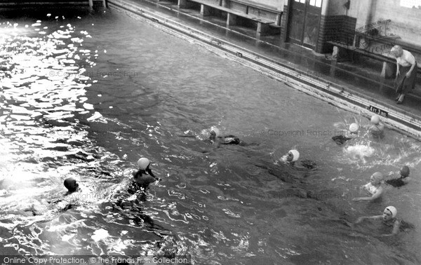 Photo of Loughborough, The Swimming Baths c.1955